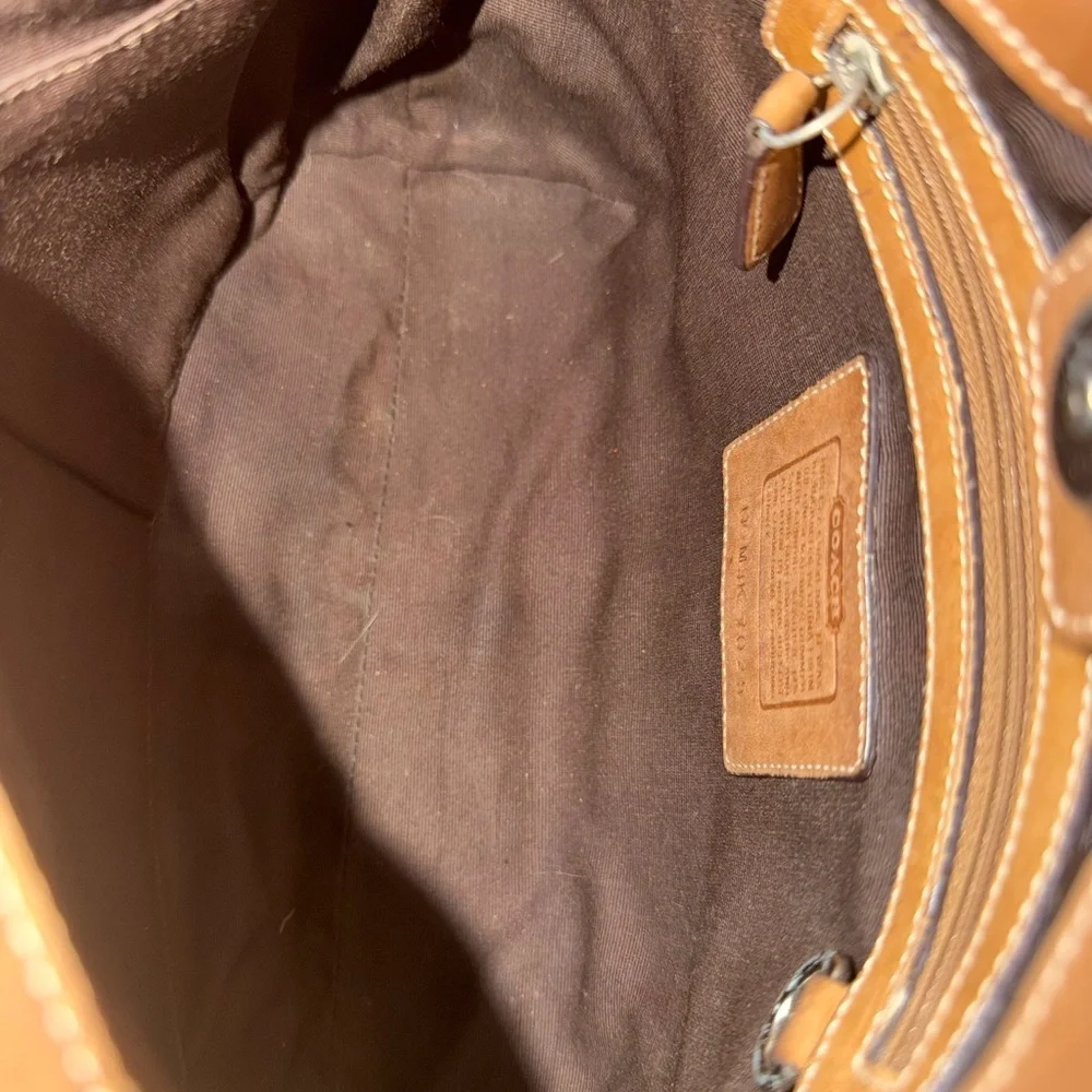 Coach Y2K Soho Mini-Signature Slim Hobo khaki doe brown #7025